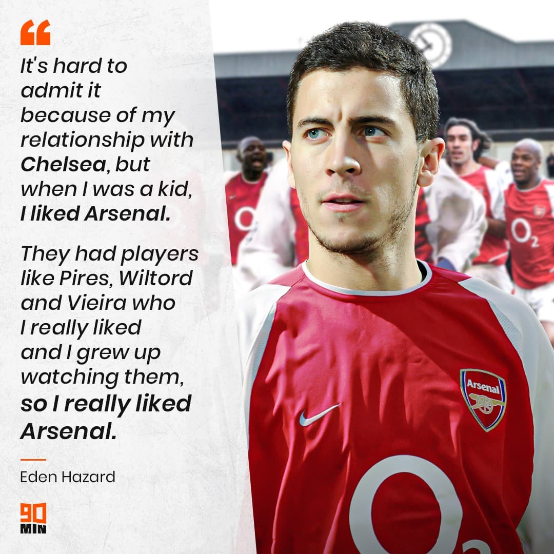 SI_FootballClub's tweet image. Look away now Chelsea fans, Eden Hazard has a confession to make... 👀