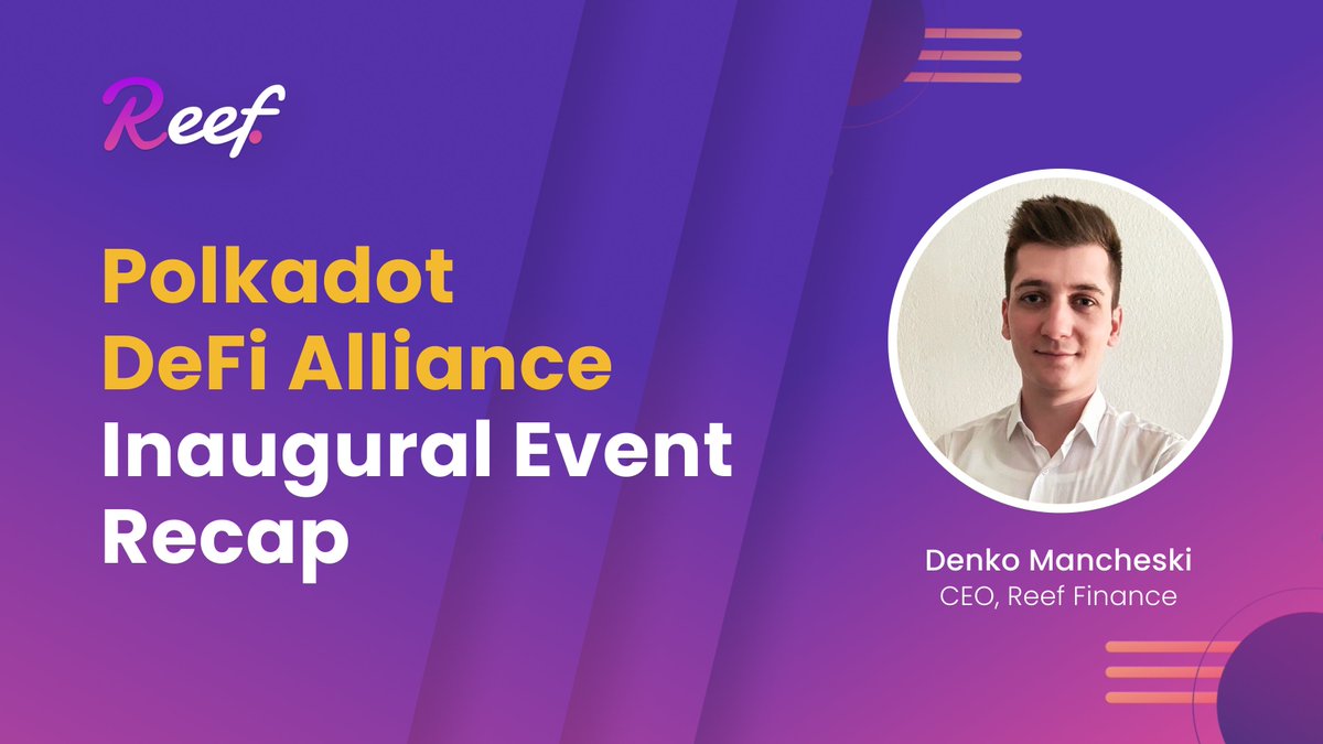 1/ Catch up on the details of the Inaugural Event for Polkadot  #DeFi Alliance!We had a successful first event & we wanted to share the highlights of the Panel Discussion that was moderated by our CEO,  @denkomancheski Watch the full video: 