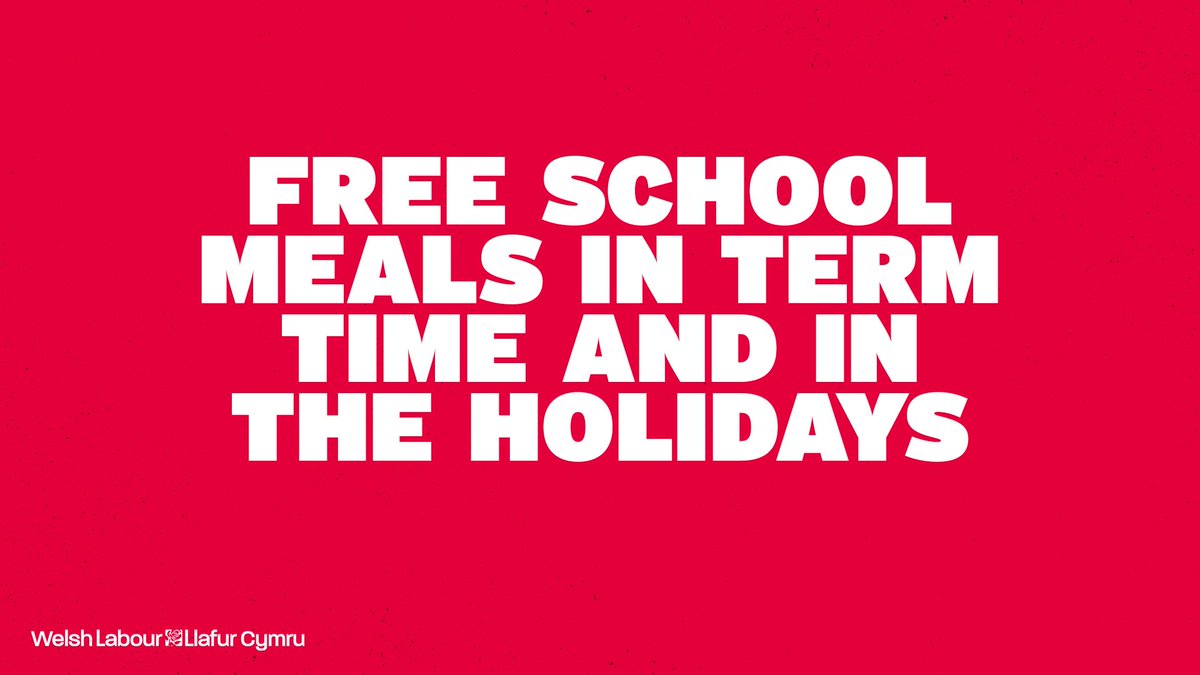 WelshLabour's tweet photo. Free school meals have been guaranteed for all eligible pupils in Wales up to and including Easter 2022 https://t.co/XXEETbJ3Fp