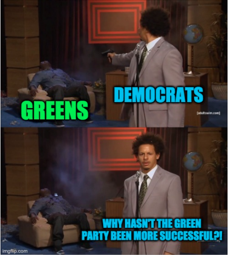 Almost every year, the PA Democrats sue Green candidates in an effort to knock them off the ballot either due to technicalities or unaffordable legal costs. They argued in court in 2020 that the pandemic didn't affect the election and so Greens should be kicked off.