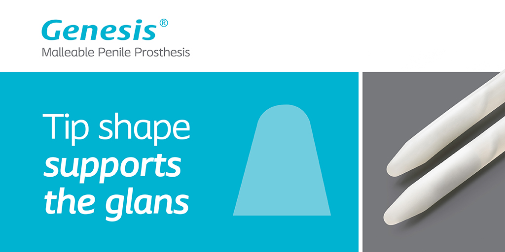 Coloplast_MD's tweet photo. Did you know the Coloplast #Genesis malleable is designed for a natural aesthetic result? The Genesis tip shape supports the glans and provides for a better fit. #ThePowerofSimplicity #MensHealth #UroSoMe

https://t.co/ITiAUNXcy6 https://t.co/pjUAgQIYVD