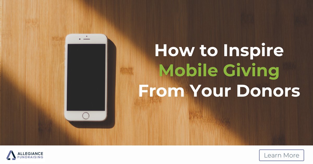 When you’re trying to pivot attention toward #mobile viewing, it’s important to find solutions that enable a powerful and precise strategy to inspire mobile giving. Learn more: alleg.co/3rA7J94
 
#Nonprofit #Donors #DonorAcquisition #Fundraising