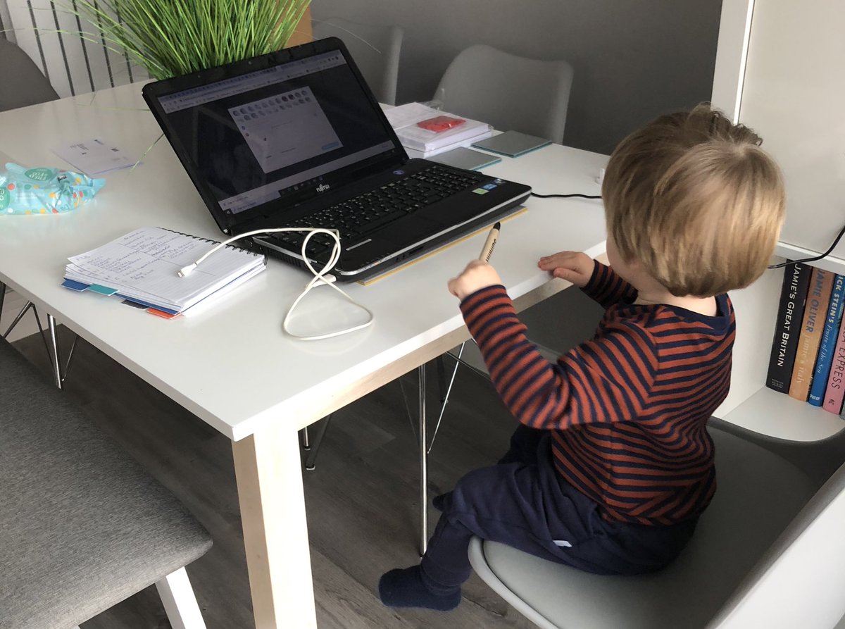 Cinnamon_SM's tweet photo. Training him up already...am sure his writing is already better than mine! Of all the work distractions I have...this little man is definitely the best π€π #WorkingMumma #Freelancer #MuddlingThrough https://t.co/po6IZt8NIU