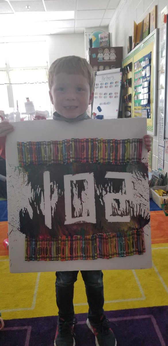 Love his creativity! WOW! 102 days of 2nd grade! 
#onerce
