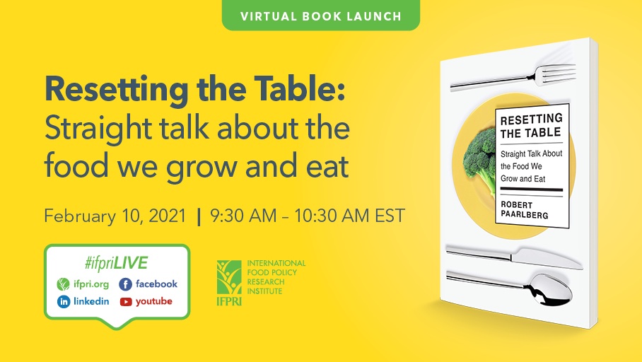 IFPRI_Africa's tweet photo. โญ Join us on Feb 10 ๐
at an #IFPRIBookLaunch for Robert Paarlbergโs new book about how global food markets have improved our diet, and how โindustrialโ farming is becoming greener! ๐
๐ https://t.co/w67WocQAYq
@Kennedy_School @HarvardWCFIA @USAID @ClaudiaRingler @AAKnopf https://t.co/FgsL2JrnY3