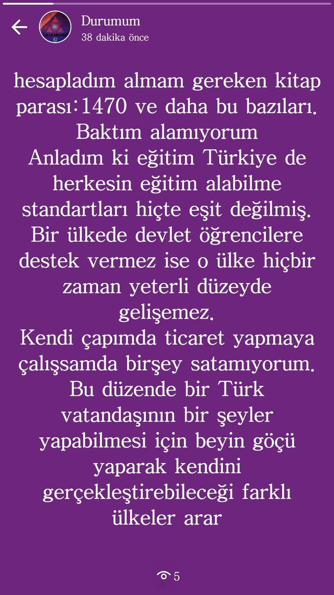 AliKaba76140877's tweet photo. @RTErdogan Lütfen eğitime gereken desteği verin https://t.co/cxCHadNggF