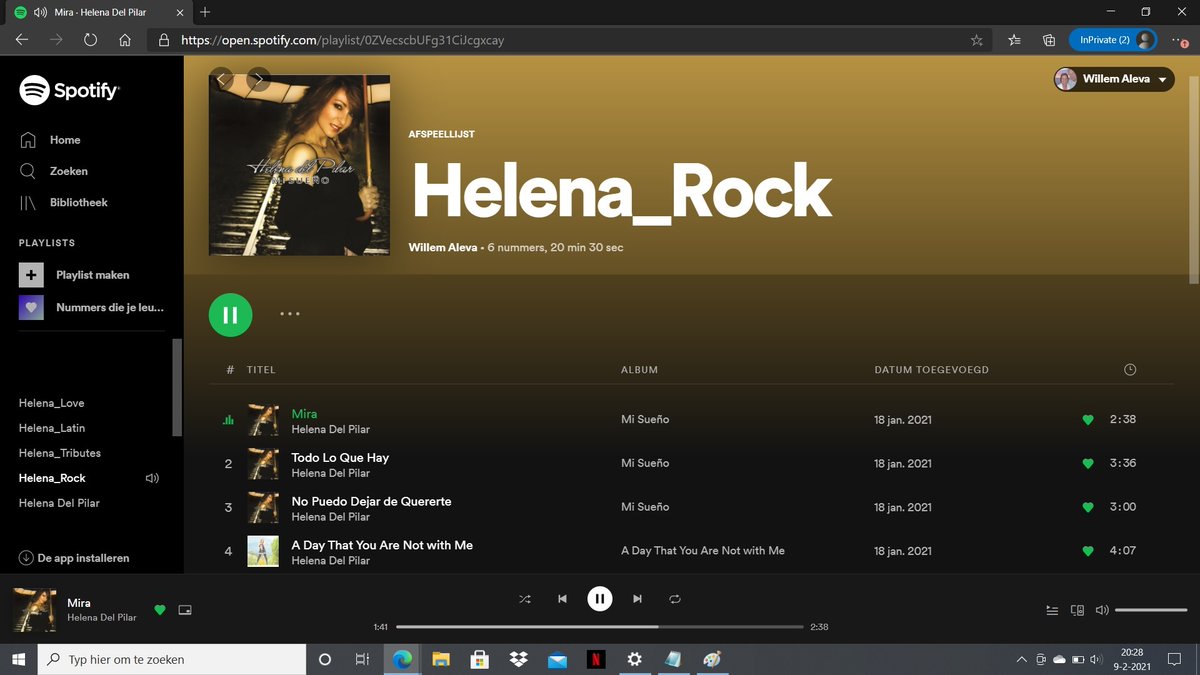 aleva000's tweet photo. Rocking contigo @HelenaDelPilar y bailando, pasando buenos momentos #seguir #subscribirse crear tu #playlist
Rockin' with you Helena and dancing, having great time #follow Helena #subscribe create also your own playlist
https://t.co/rvkxC0T12S
(fuente: @HelenaDelPilarL / Spotify) https://t.co/h4d5H7Qo2p
