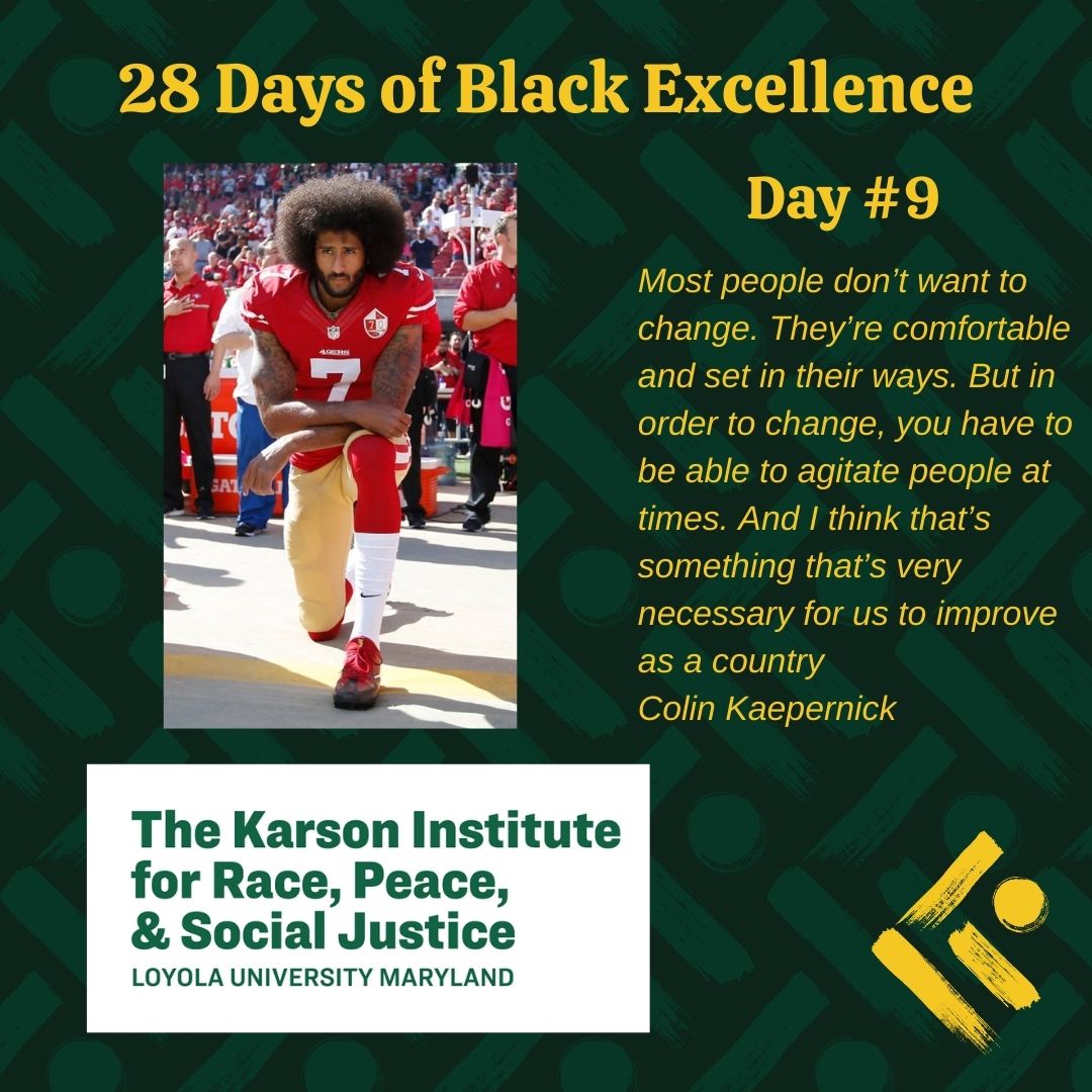 karsoninstitute's tweet photo. 28 Days of Black Excellence: Day #9 Colin Kaepernick

#BlackExcellence 
#BlackHistoryMonth
#KarsonInstitute https://t.co/QRa7fryZUV