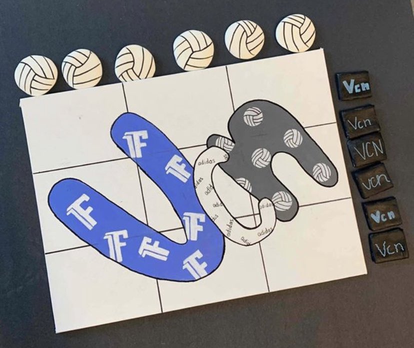 When our girl takes pride in the things she loves...art, <a href="/VCNebraska/">VCN</a> , &amp; @FIRSTPICK_LNK! #tictactoeboard #7thgradeartclass