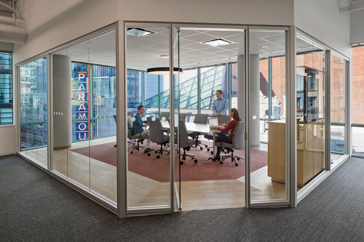 Unique city views from Commonwealth Care Alliance's downtown Boston office! Our Boston team provided MEP/FP engineering for the 80,000 SF renovation of this office space.