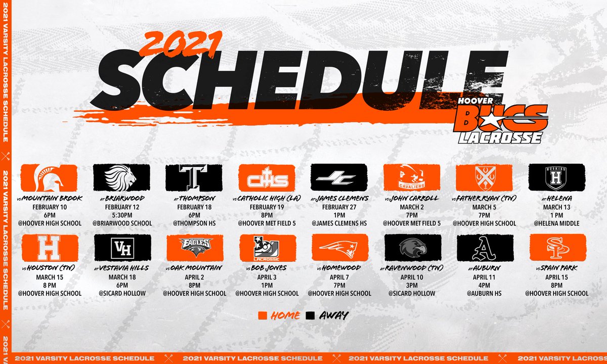 Our 2021 Varsity Lacrosse Schedule #ALLIN