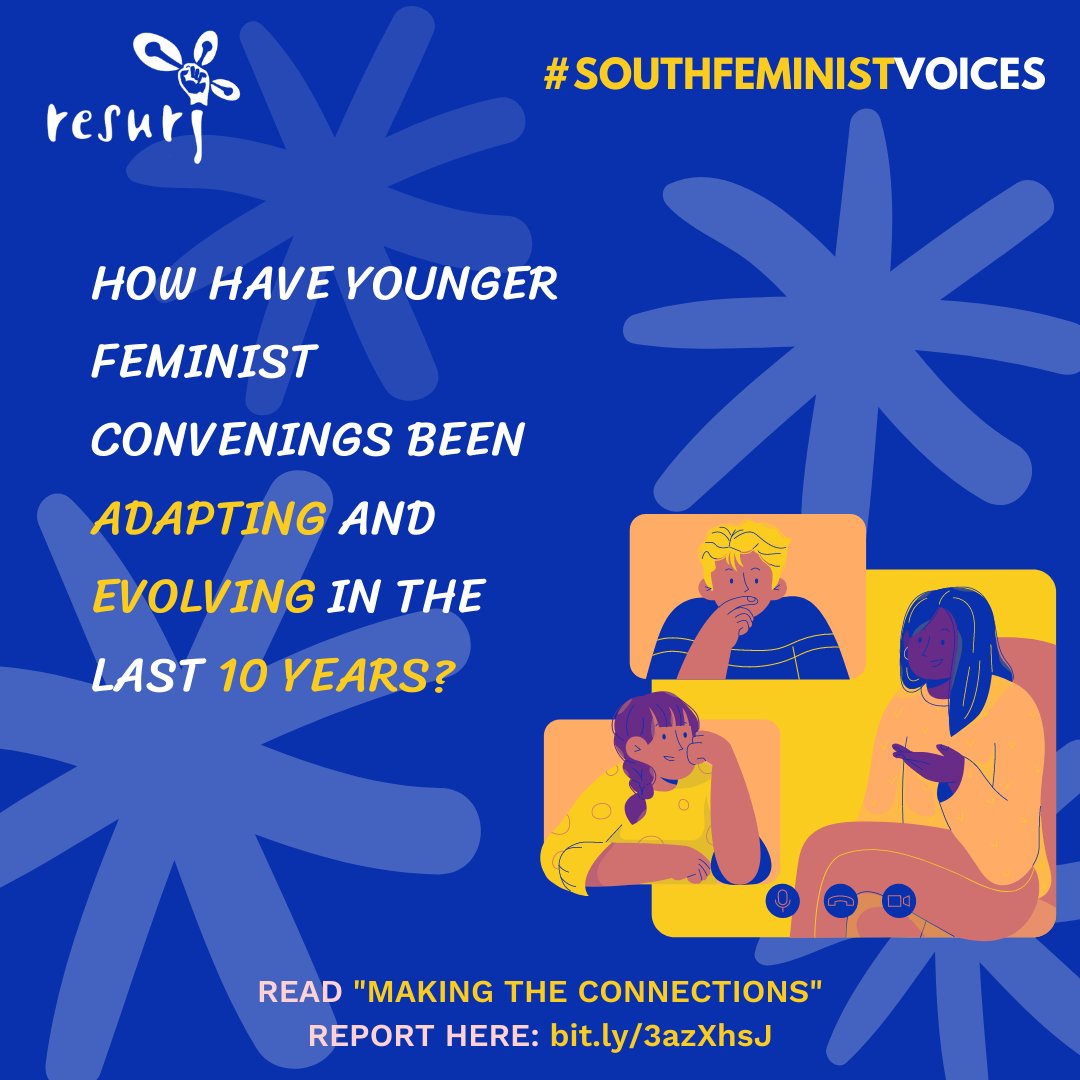 RESURJ's tweet photo. #MakingTheConnections report is an assessment of the convenings RESURJ has held over the last 10 yrs to analyse their impact &amp; contributions to the #SRJ #YoungFeminist organizing space.

We can't be more excited to share the results with you!
Find it here: https://t.co/OKw66yeZzJ https://t.co/vGzm8j6Qhh