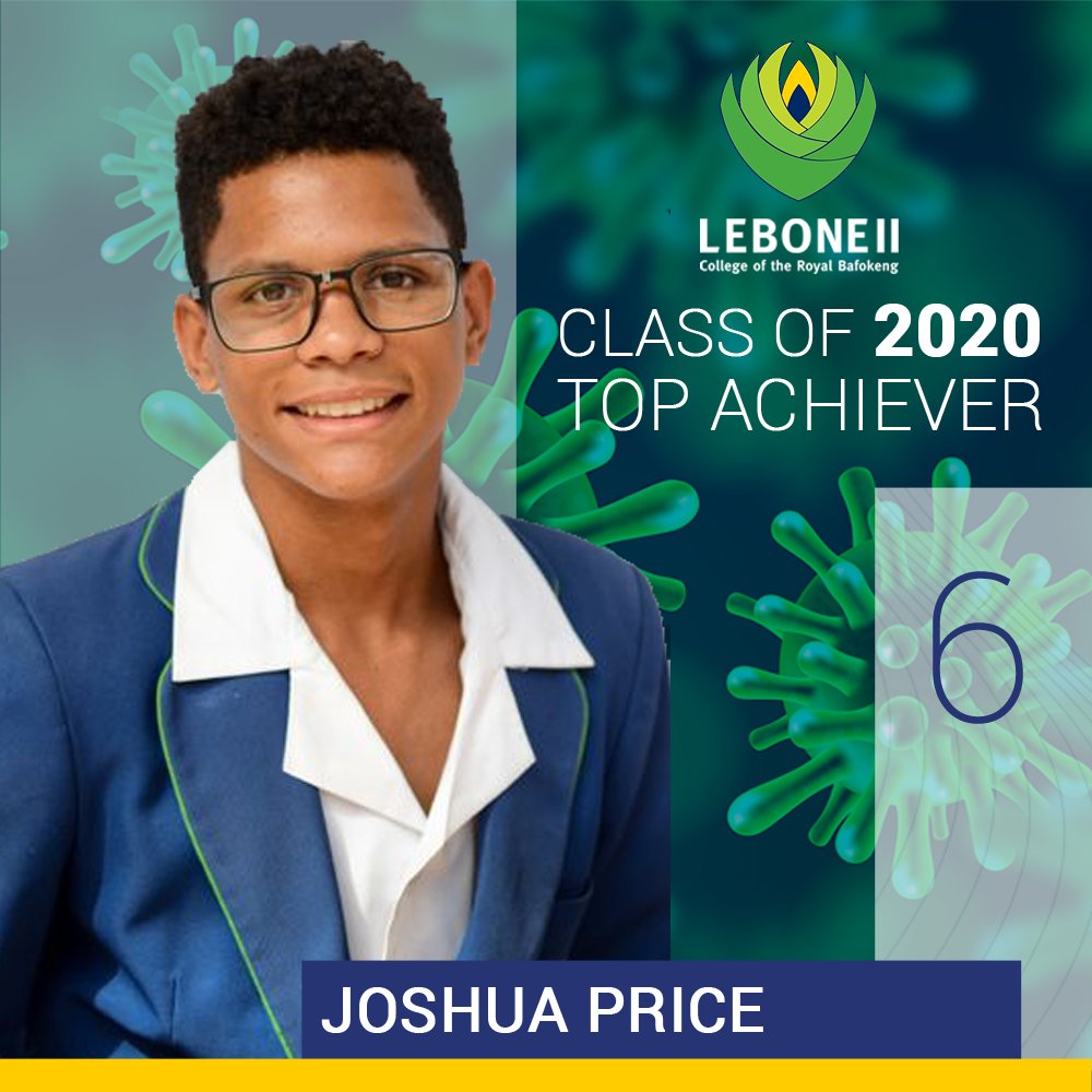 [JOSHUA PRICE - 6 DISTINCTIONS] Read more : facebook.com/77215762950600…
#matric2020 #shineyourlight