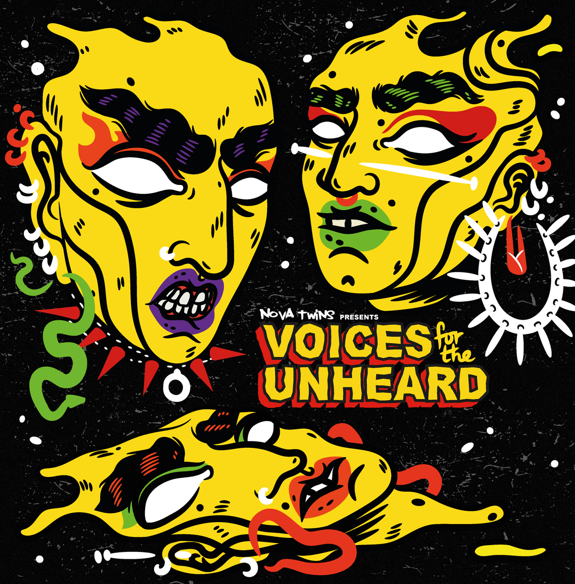#VoicesForTheUnheard is an incredible compilation LP put together by <a href="/NovaTwinsMusic/">Nova Twins</a> to spotlight artists of colour in the heavy music scene! 🔥

Funded by <a href="/drmartens/">Dr. Martens</a>, released via <a href="/BloodRecs/">Blood Records</a> &amp; all profits go to <a href="/CurriculumBlack/">The Black Curriculum</a> 🖤

Read our review here: getinherears.com/2021/02/24/alb…