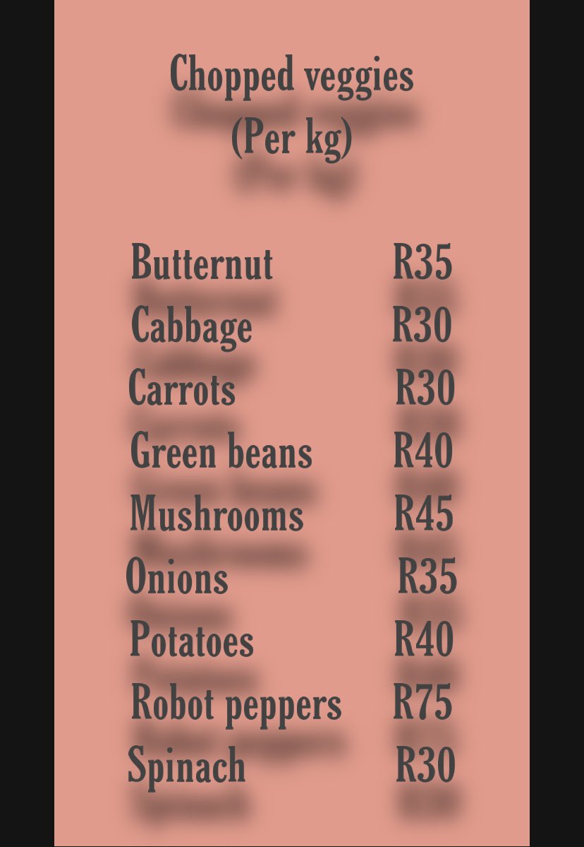 gomii_meje's tweet photo. Good morning guys!!! πIβm so excited π okay so I just wanted to announce that yβall wonβt have to worry about chopping any longer!!!π I will be selling fresh, chopped veggies around Bloemfontein! π₯³
To place an order Call/WhatsApp 0659556319
#BloemTwitter https://t.co/ueeeRCW0gl
