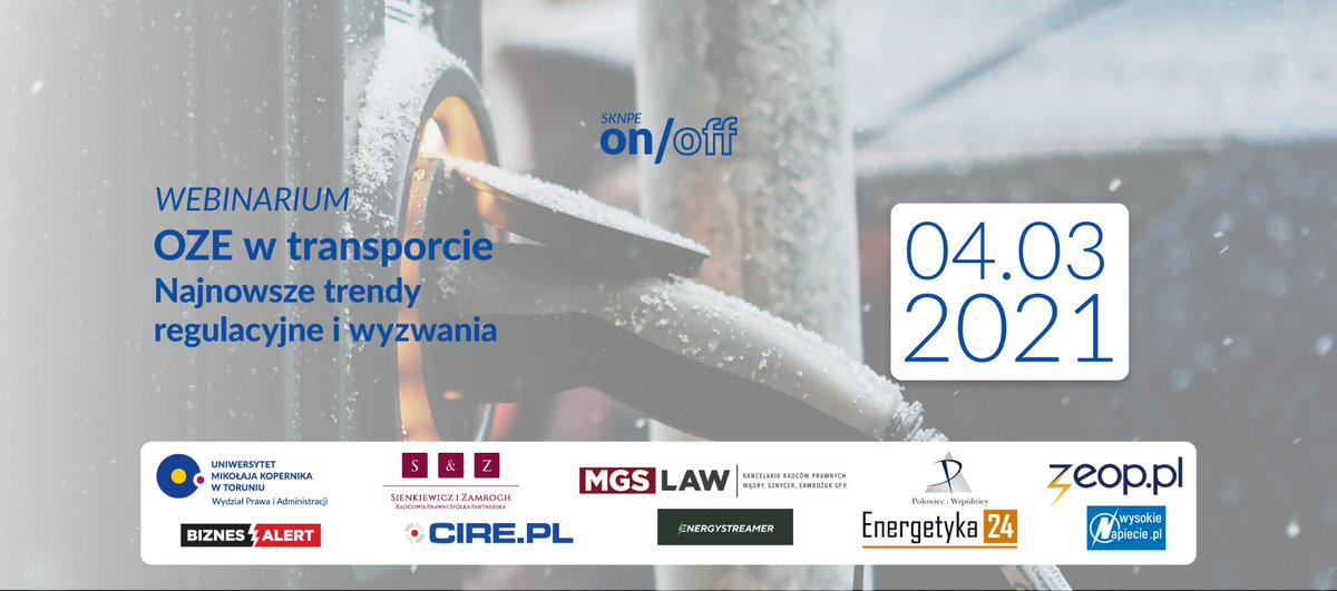 Zapraszamy bardzo serdecznie na webinar poświęcony tematowi #oze w transporcie. 

Gościć będziemy <a href="/Michal_Tarka/">Michał Tarka 🇵🇱</a>

Więcej szczegółów pod linkiem: tiny.pl/rll2f
