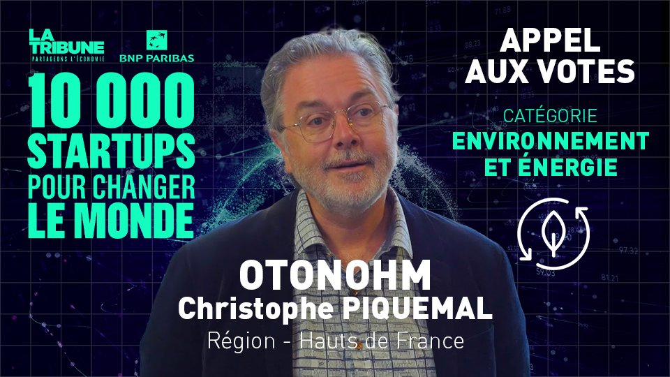 [APPEL AU VOTE] #10000Startups

Votez pour soutenir <a href="/otonohm_energy/">Otonohm 🔋</a> - sélectionné à #Lille dans la catégorie Environnement et énergie du concours #10000Startups ! 👇
evenement.web-testing.fr/team-member/ch… 
RDV le 15 mars pour le grand oral !