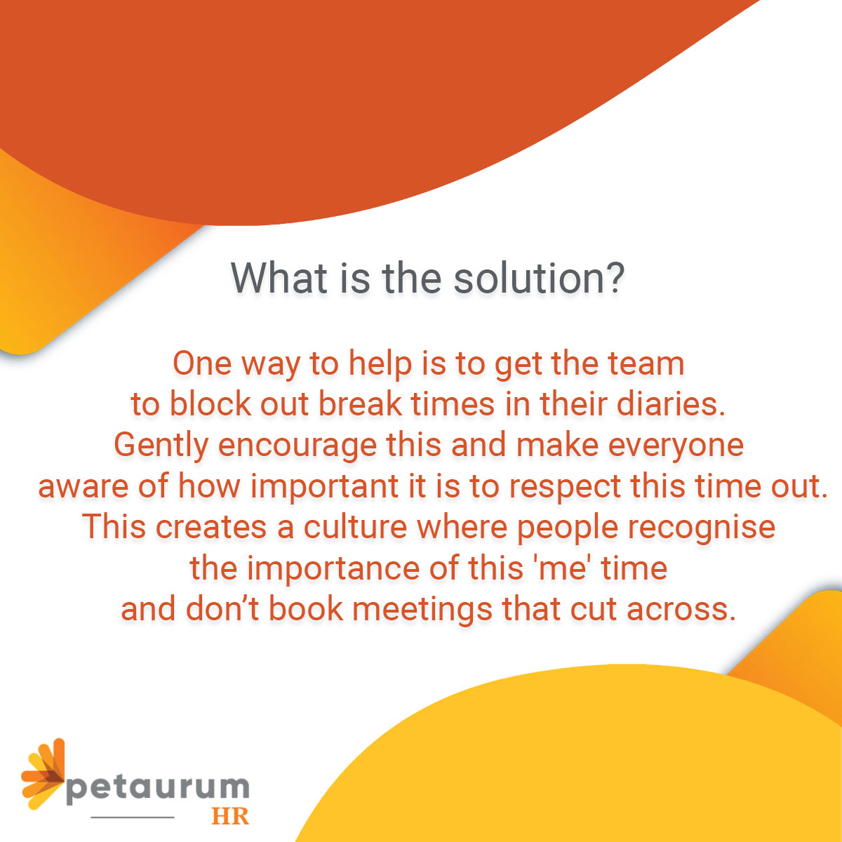 There's a lot of talk about spotting signs of #employeeburnout but our question is 'how can a manager do this when working remotely?' It's not easy over video calls to notice how people are feeling or to know how to try to help. 
✔️ Can you implement our #hrtip in your workplace?