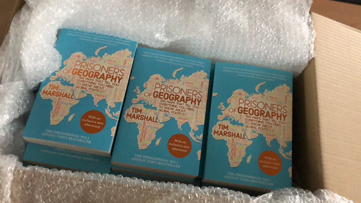 stninsgeog's tweet photo. It feels like Christmas morning in the Geography department today. A class set of @Itwitius novels, Prisoners of Geography have just arrived. Now to build them into the National 5 Higher curriculums. https://t.co/IqAAb4M1Or