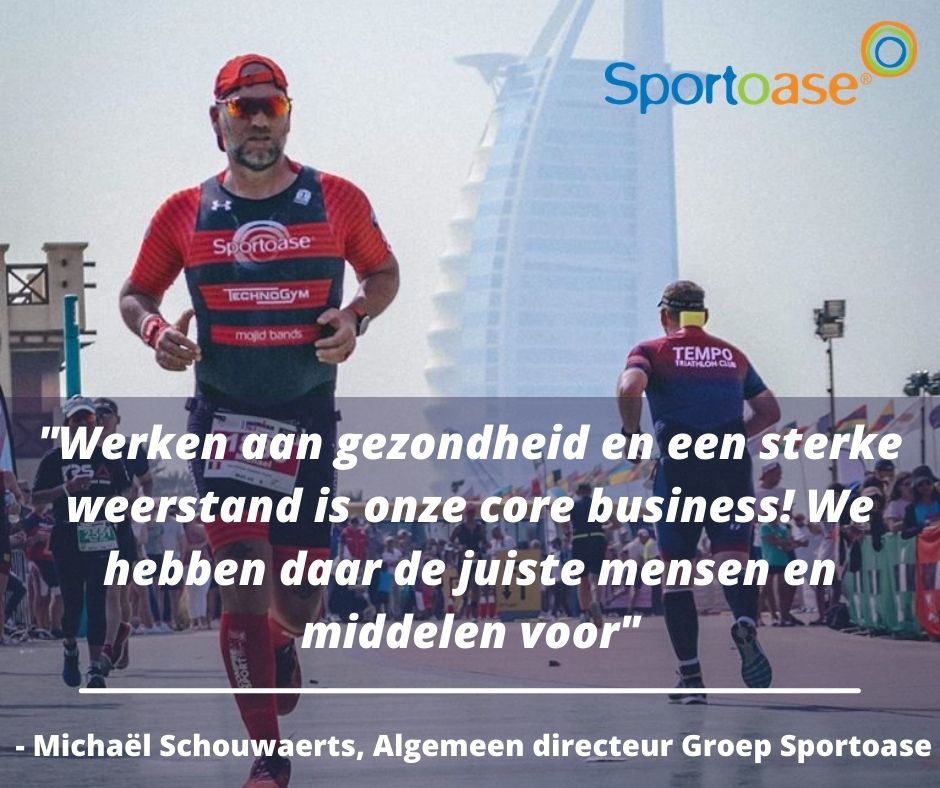 #SportoaseQuote 💬

"Werken aan gezondheid en een sterke weerstand is onze core business! We hebben daar de juiste mensen en middelen voor."
- <a href="/mschouwaerts/">Michaël Schouwaerts</a>
Algemeen Directeur Groep Sportoase

Kijk en luister hier naar deze inspirerende Sportoase TALK  
👉 sportoase.be/nl/nieuws/spor…