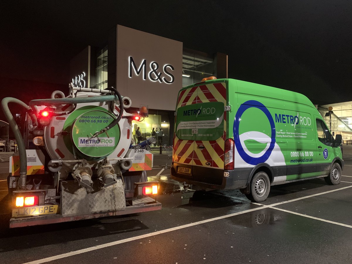 A quality retailer fully deserves the support of a quality drainage service! With almost 40 years experience of the nations drains you can rely on Metro Rod in your hour of need! Call 0800 668800 @metroroduk