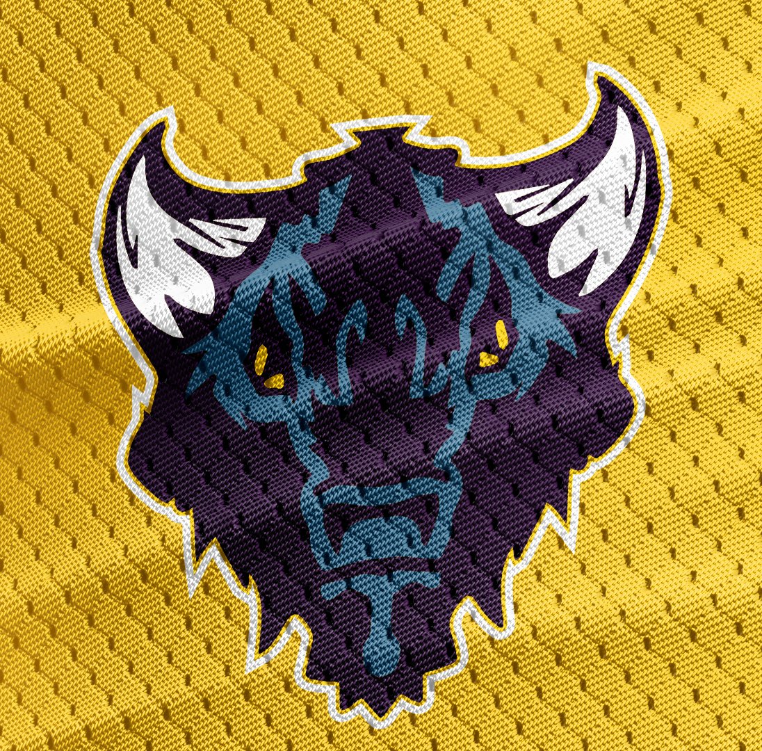 itchellmitchell's tweet image. Random city, random detail about town for a hockey team logo. Baker, Louisiana, has a buffalo wing fair.  #LogoDesign #GraphicDesign #NHL