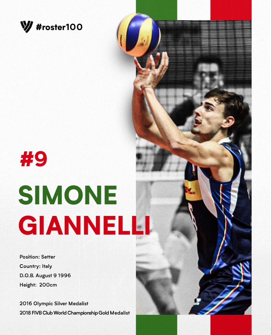 #ROSTER100 PRESENTS: Simone Giannelli - Bound For Greatness.
FULL STORY: https://t.co/kmARKS6FTV
#Volleyball π https://t.co/cBqXzdMW6Z