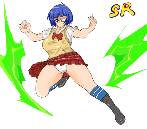 リョモーシメーイ バスタード!!読んで服とパンティの皺の練習してる 