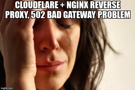 overflow_meme's tweet image. CloudFlare + NGINX Reverse Proxy, 502 Bad Gateway problem stackoverflow.com/questions/6634… #nginxreverseproxy #nginx #reverseproxy #nginxconfig