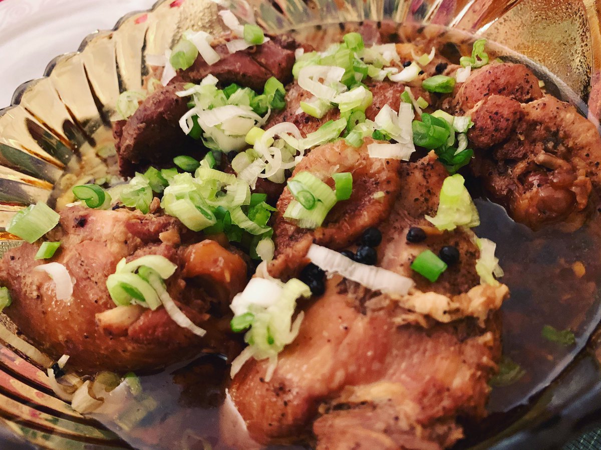 cheryltan88's tweet photo. When that chicken adobo is so perfectly cooked (if I do say so myself) that you can’t pick up half the pieces out of the pot without them just falling apart, well, I guess that job is Done. #asianhomecooking #filipinofood #lamiacucina https://t.co/NsqbAor8Hh