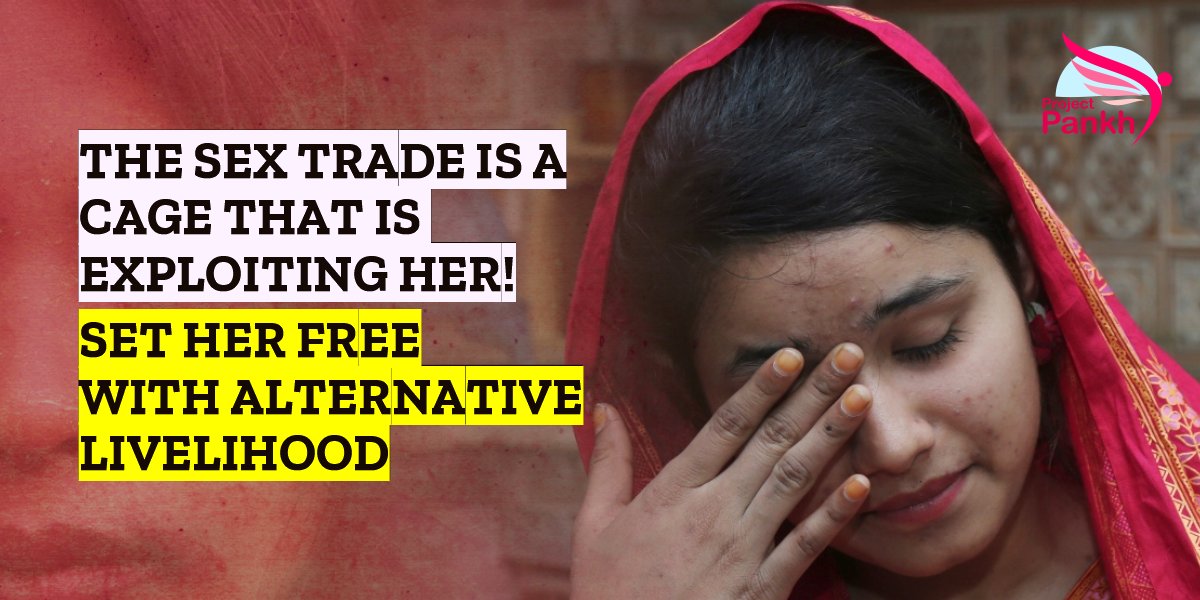 Help commercial sex workers to get #AlternativeLivelihood opportunities. Support them to start afresh.

#ProjectPankh #SecondChance #BeHerVoice