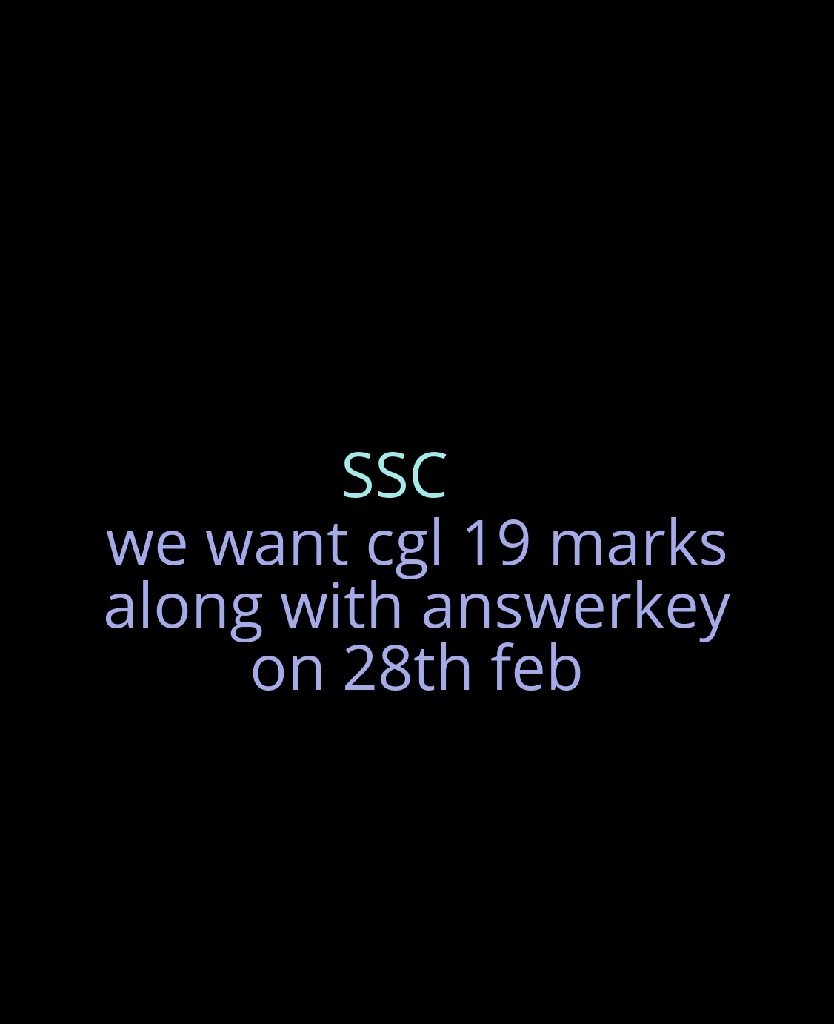 shubham68642824's tweet photo. #cgl19marks #modi_rojgar_do #kaamchor_ssc @PMOIndia @narendramodi 
Release the marks of ssc cgl 19 with final answer key on 28 feb. https://t.co/3Pd12a5IBf