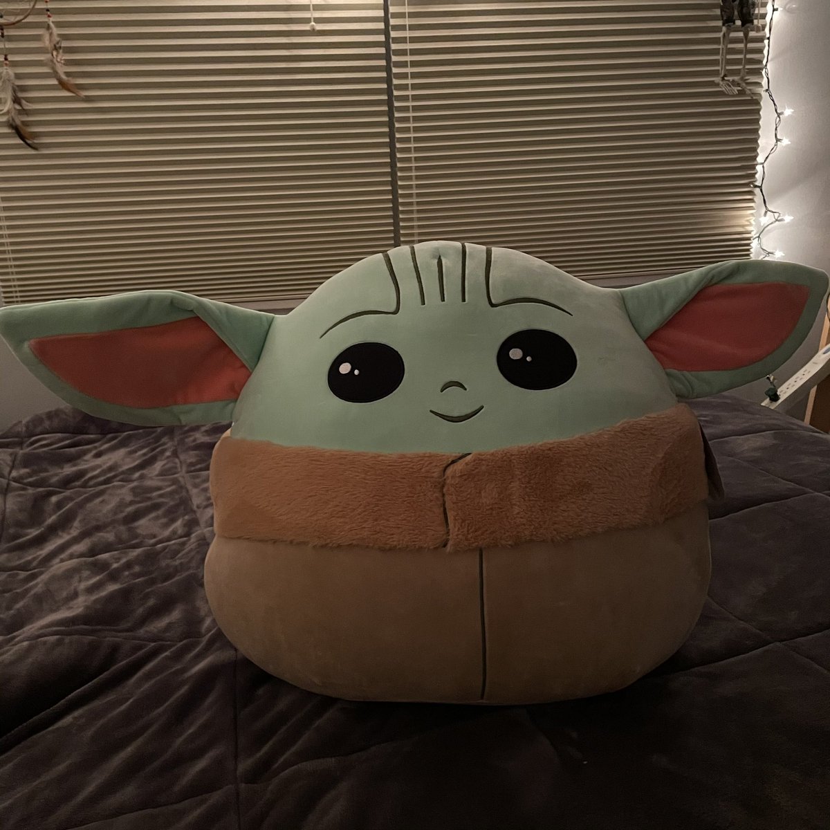 bought a baby yoda squishmallow today at Costco best purchase of my life😌✨