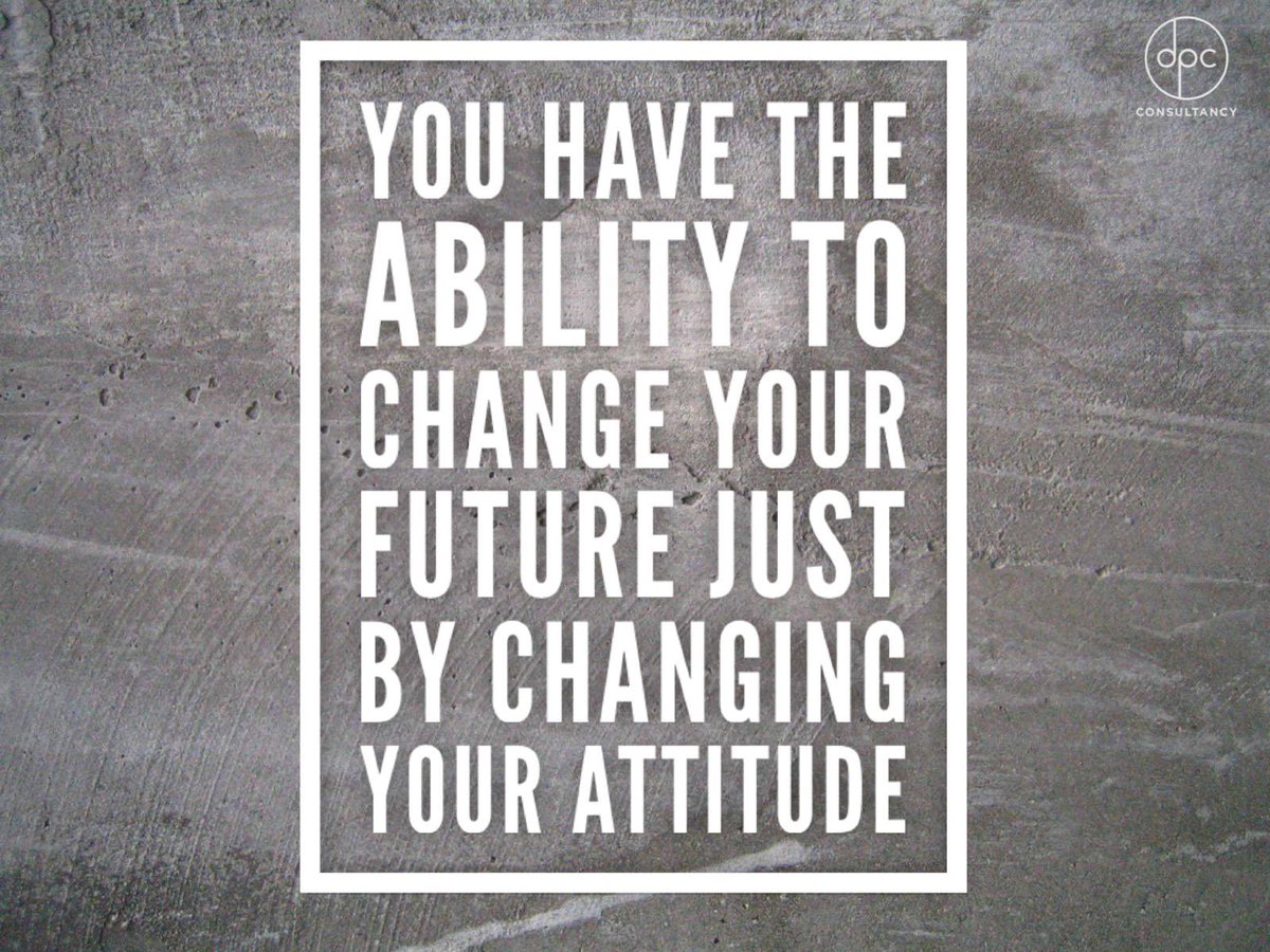 Attitude plays a part in every aspect of life, from our relationships, to our health, happiness and of course success. Attitude determines our actions in so many ways. Have a think, is your attitude taking you forward or holding you back? 
#ChangeYourAttitude
#ChangeYourFuture