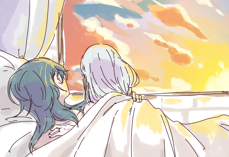 ベレト ,ベレス 「watching the sunrise with you 」|べっちゃん🦈のイラスト