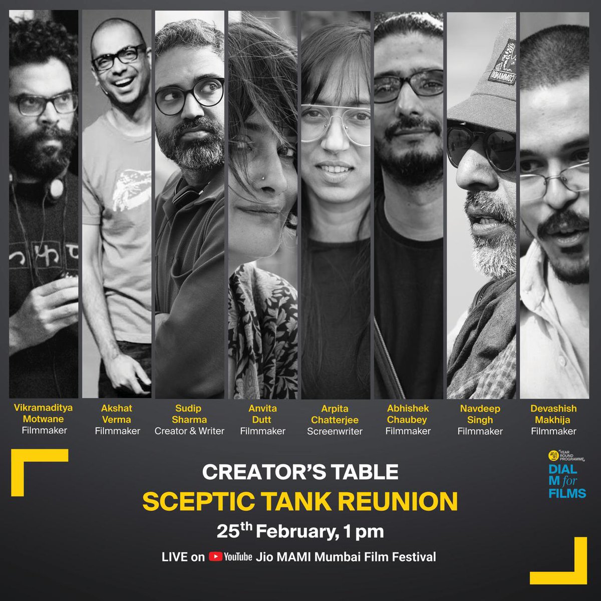 In Oct '12, #VikramadityaMotwane & #AkshatVerma started a script club, Sceptic Tank. An informal gathering of people, every Sunday, to discuss scripts & cinema. After 9 years, the OGs of Sceptic Tank will talk about their journey on #DialMForFilms at 1 pm. youtu.be/NhFsGhskvO0