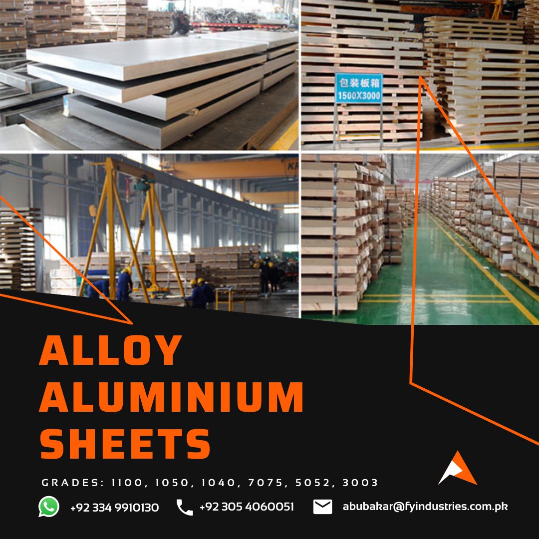 PakChinaSpecia1's tweet photo. Alloy Aluminium Plates
Grades: 1050, 1060, 1100, 6061, 7075 so on
Size: as per customer demand
If you have any requirement regarding these grades kindly contact me. https://t.co/7BYcq8s1WQ