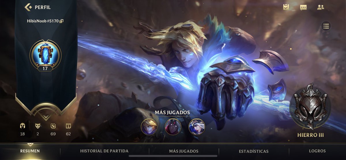 Voy a darle caña al Wild Rift!!!
Si queréis agregarme ya sabéis ;)