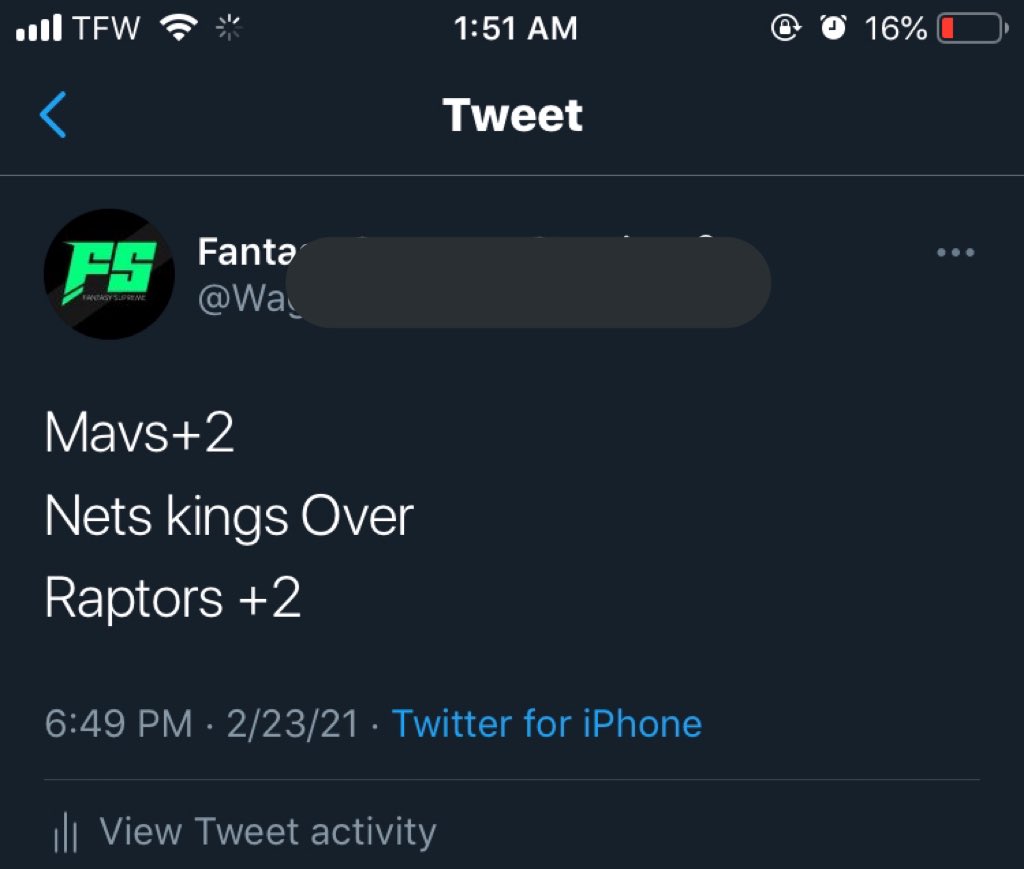 SupremeCapping's tweet image. What do ya know not only is #DFS on fire we pulled a W today in #Sportsbetting 

Mavs+2💵✅
Nets Kings Over💵✅

#GamblingTwitter #Nba ￼ #Fanduel #Dfs #fanduelsportsbook