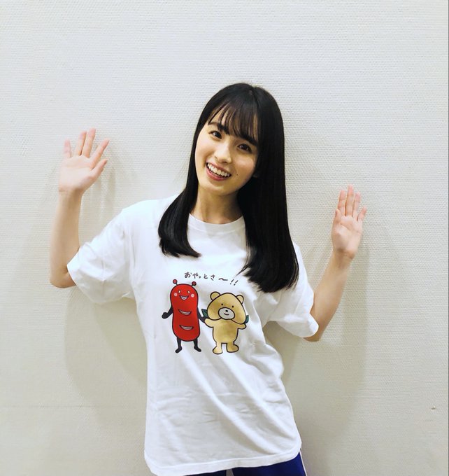 そお星人ももくまさんコラボTシャツホワイト桃ちゃん正面