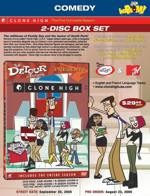 Print advertisement for the 2005 Canadian DVD release from a