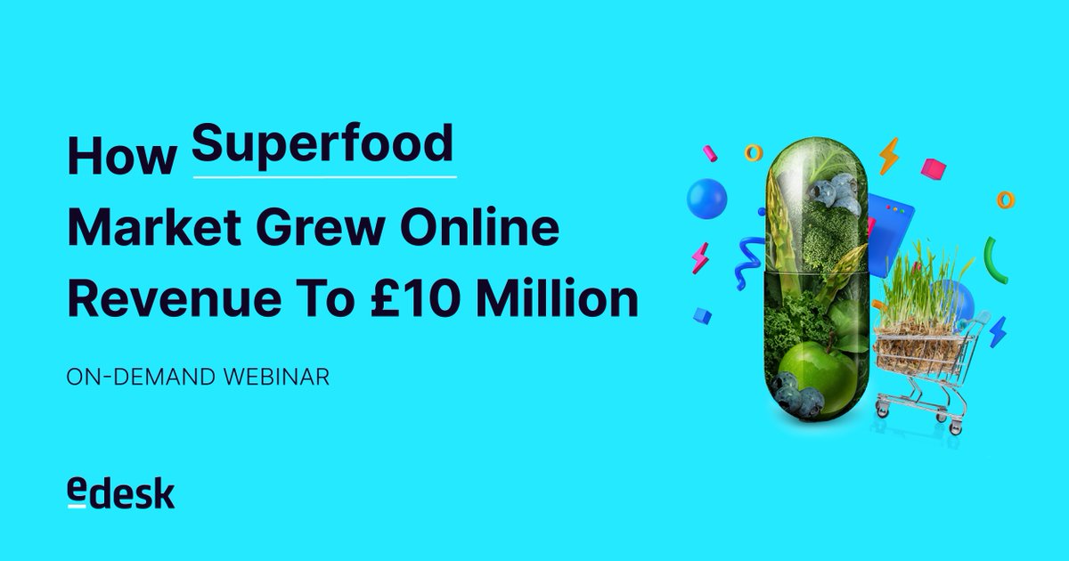 Watch how <a href="/SuperfoodMarket/">Superfood Market® 🇬🇧</a> improved ROI instantly with our webinar available on-demand here ➡️ bit.ly/3kfS7oU 

#eCommercesellers #smartsellers #ondemandwebinar #googleshopping