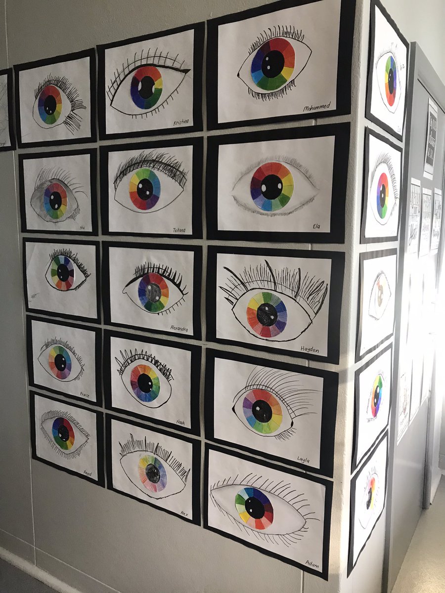 5/6Rs colour wheel eyes look fantastic in our hallway 😁 <a href="/CampbelltownPS/">Campbelltown Public</a>