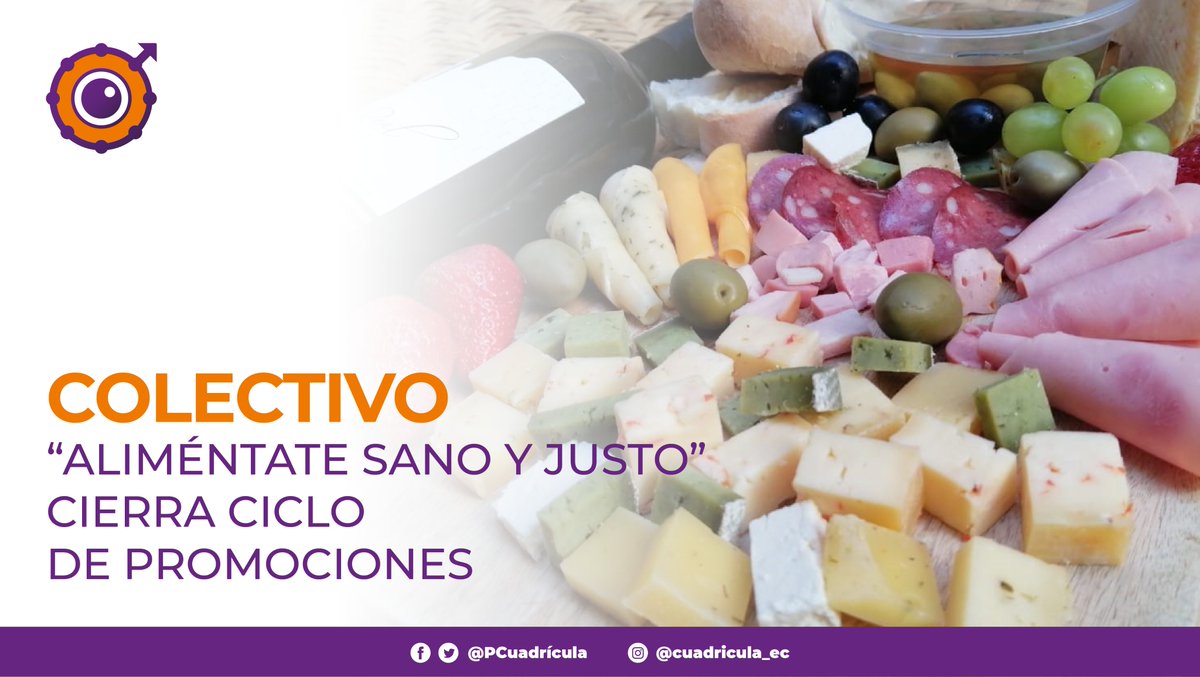 PCuadricula's tweet photo. COLECTIVO “ALIMÉNTATE SANO Y JUSTO” CIERRA CICLO DE PROMOCIONES.

Noticia: https://t.co/tRXt7ScJ6R
.
.
.
No olvides seguirnos para más contenido.
.
#ecuador #cuadricula #corcasure #economia #emprendimientos #quesos https://t.co/PIIwQTswi4