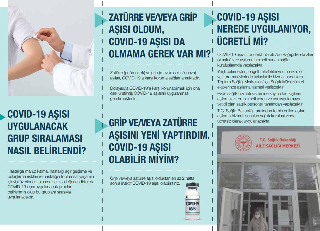Tedbirler ve aşıyla Covid-19'u aşıyoruz. 
 #COVID19Aşısı