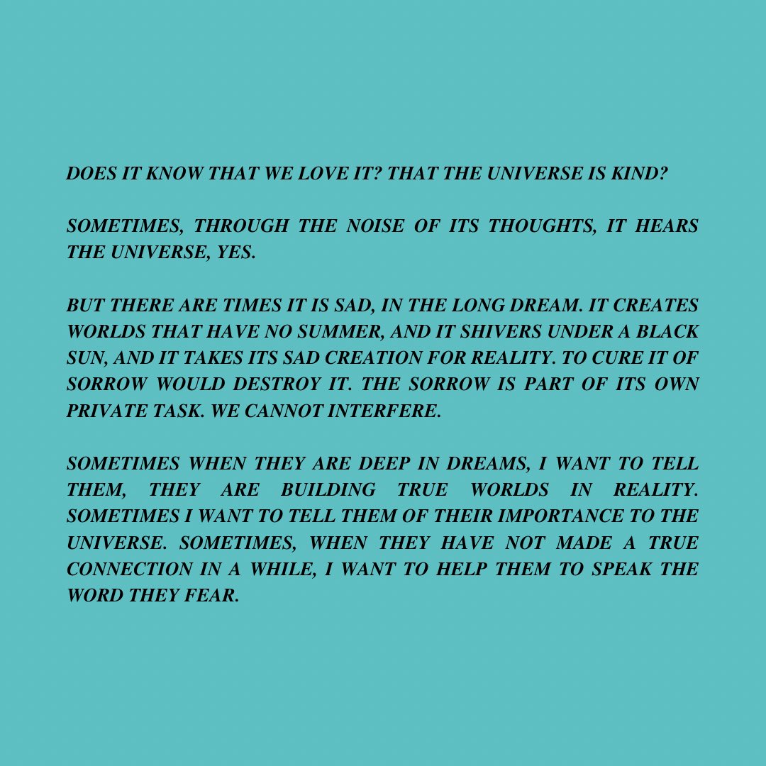RT @mitski4k: snippets from the minecraft end poem in the style of jenny holzer’s inflammatory essays https://t.co/PL3bejJ7Lo