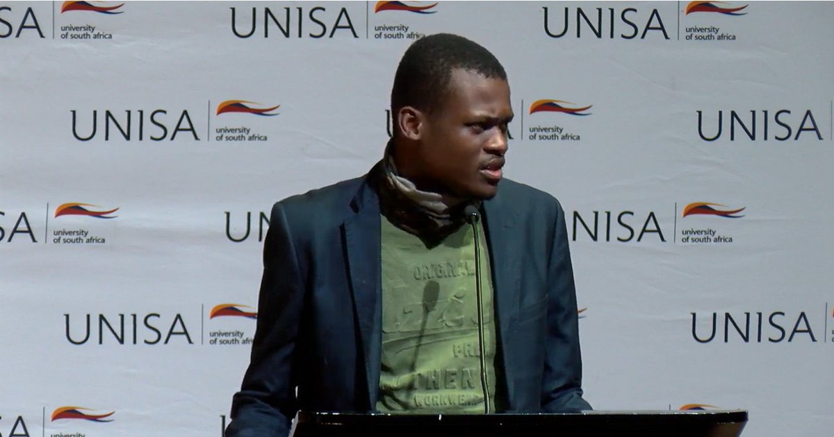 unisa's tweet photo. Message of support by Mr Amukelani Ngwenya the outgoing Secretary General of National Student Representative Council, Unisa.
#UnisaSRCElections
@unisaradio https://t.co/q5zpWViYwZ