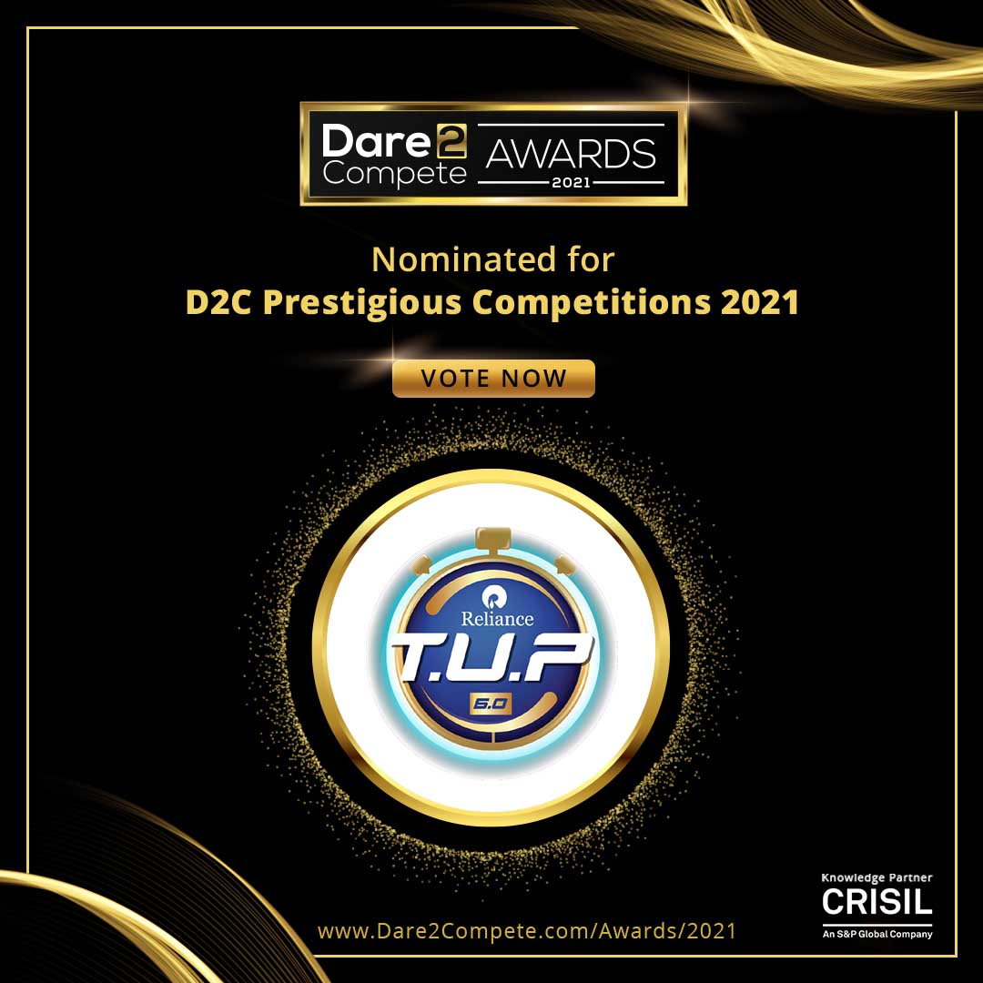 RILCampus's tweet photo. We are delighted to be nominated for the D2C Prestigious Competitions 2021.
Vote now: https://t.co/lcnz4sgLMA
#WEvolve #TUPEvolve #RelianceTUP #TUP #TUPSixthEdition #Reliance #RILWayOfLife #RIL #IdeaGenerator #TUPLife #TheUltimatePitch #D2CAwards #DareToCompete #TUPGrandFinale https://t.co/JOHpUUb39b