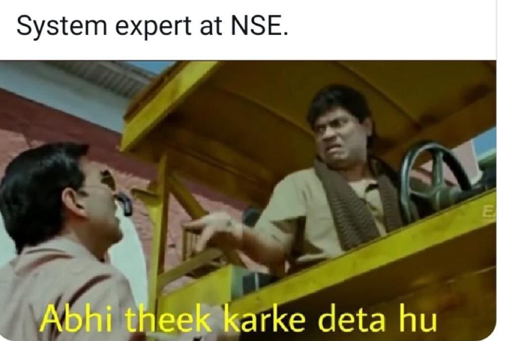 NSE price stop updating..