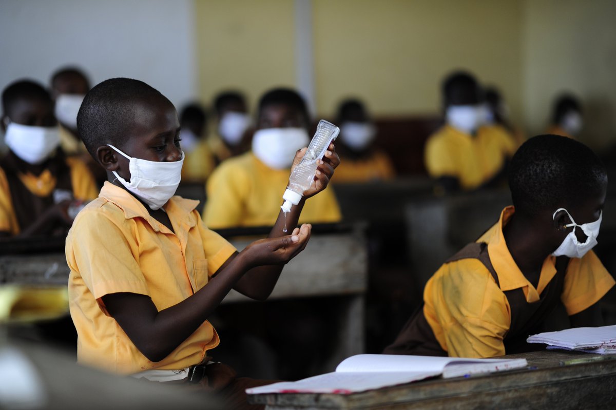 PlanIntGhana's tweet photo. Observing other safety protocols in addition to wearing a face mask ensures protection for all from #COVID19.
#safetyinschool https://t.co/k97JxEtRuU